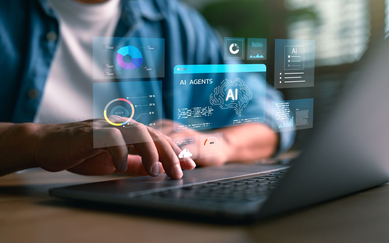 KI Loesungen fuer den Mittelstand als visualisierte Prozessschritte zur strukturierten Umsetzung digitaler Transformation